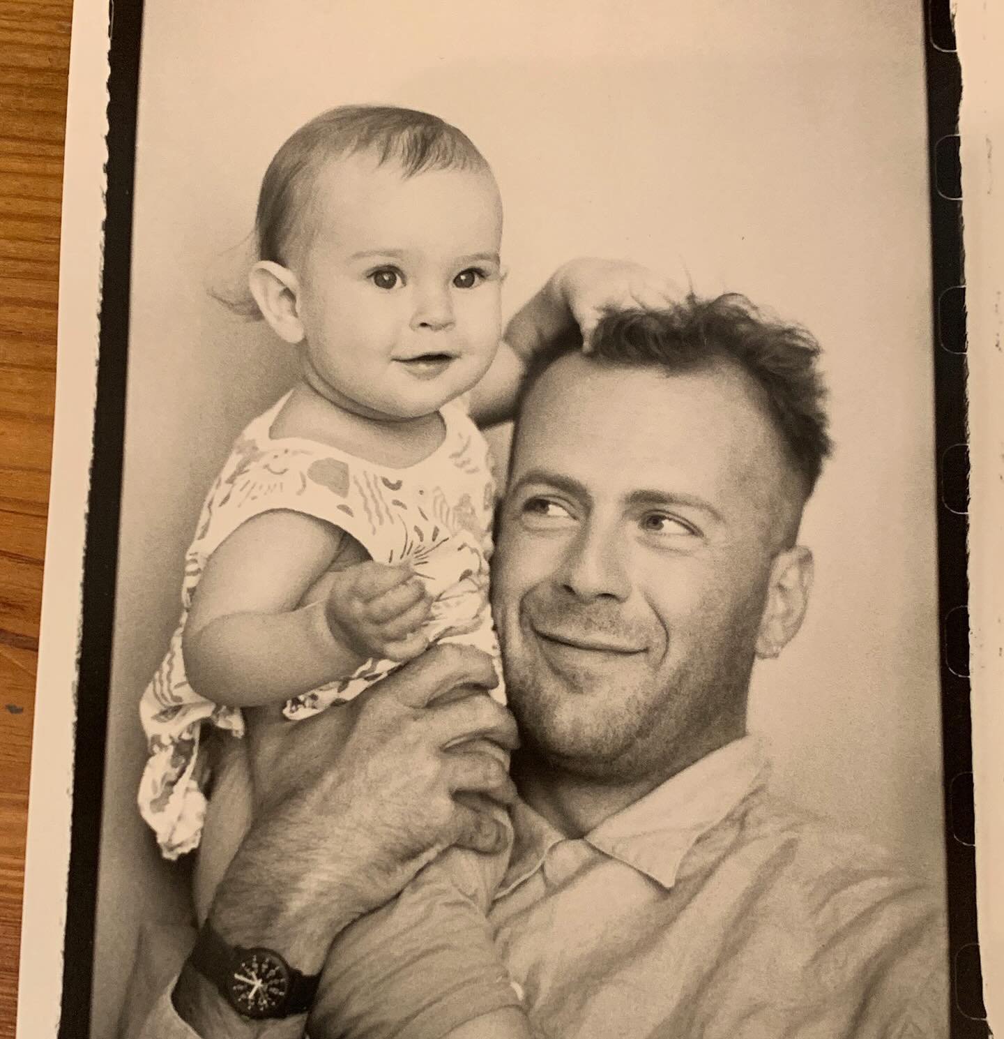 Rumer Willis with her dad Bruce