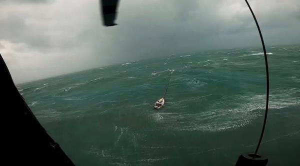 The US Coast Guard spotted the distressed vessel in the Gulf of Mexico.