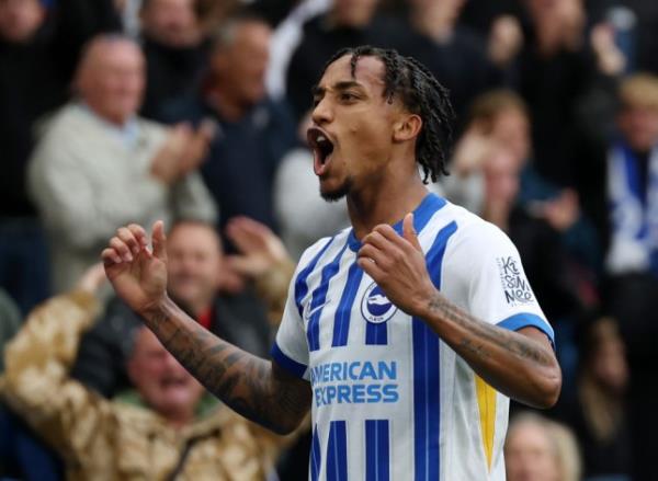 Joao Pedro playing for Brighton